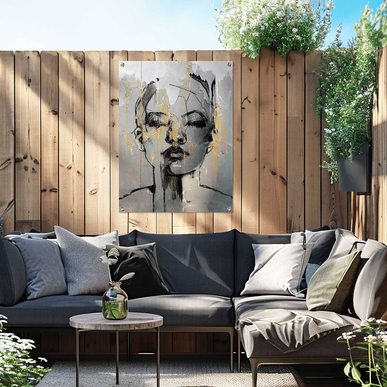 home24 Kunstdruck Goldenes Gesicht PVC Gold/Gold 60 x 80 x 0cm home24 Kunstdruck Goldenes Gesicht PVC Gold/Gold 60 x 80 x 0cm von home24