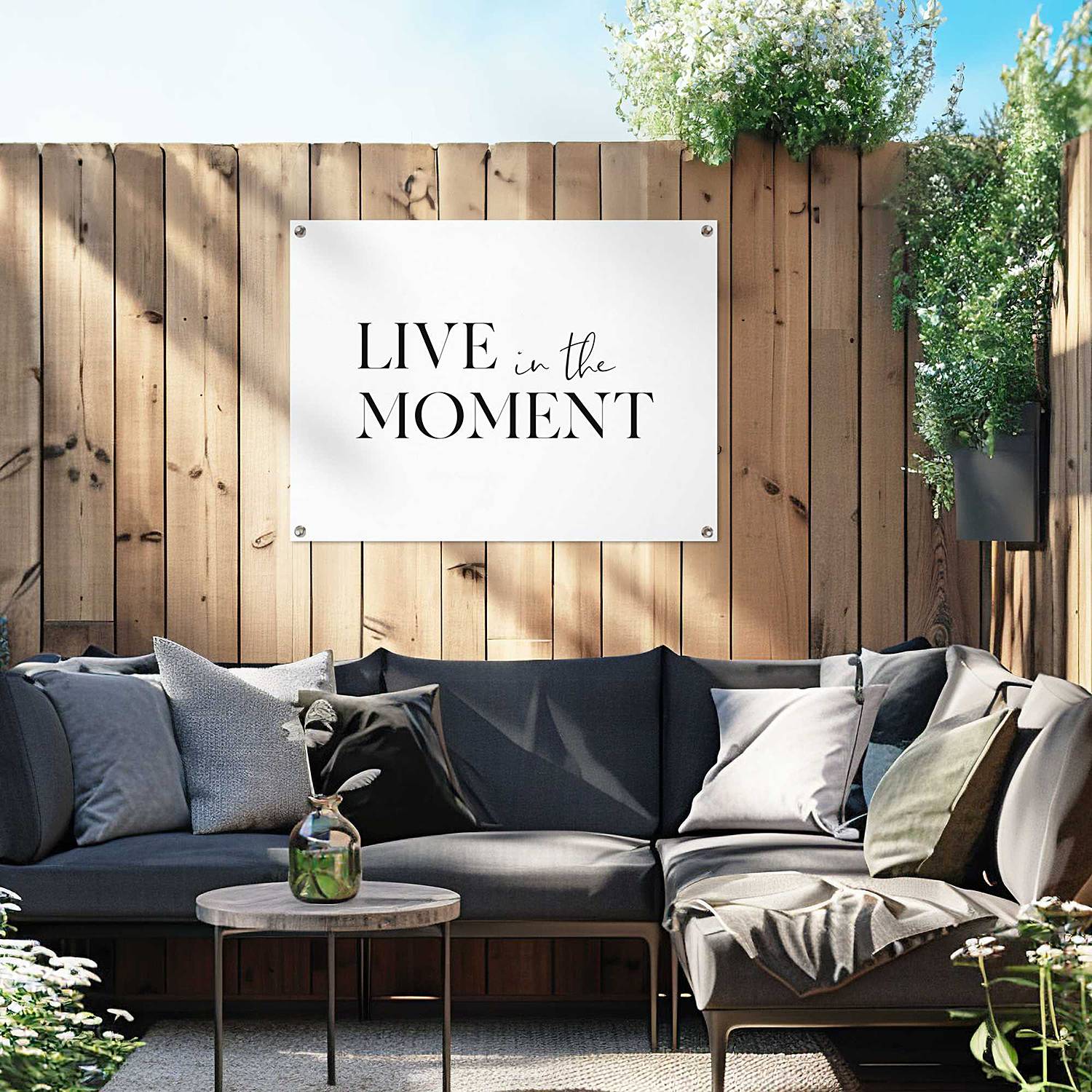 home24 Kunstdruck Live in the Moment PVC Schwarz/Schwarz 60 x 80 x 0cm home24 Kunstdruck Live in the Moment PVC Schwarz/Schwarz 60 x 80 x 0cm von home24