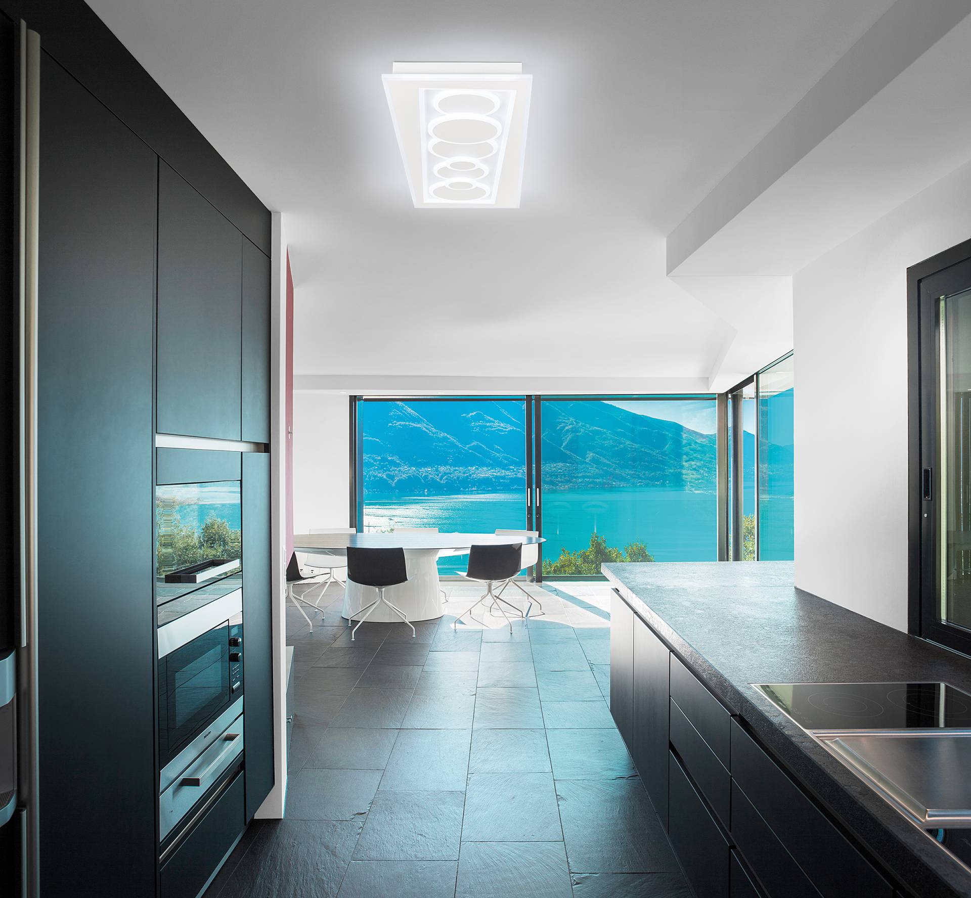 home24 LED-Deckenleuchte 90cm Weiß Eisen, lackiert Acrylglas LED-Platine home24 LED-Deckenleuchte 90cm Weiß Eisen, lackiert Acrylglas LED-Platine von home24