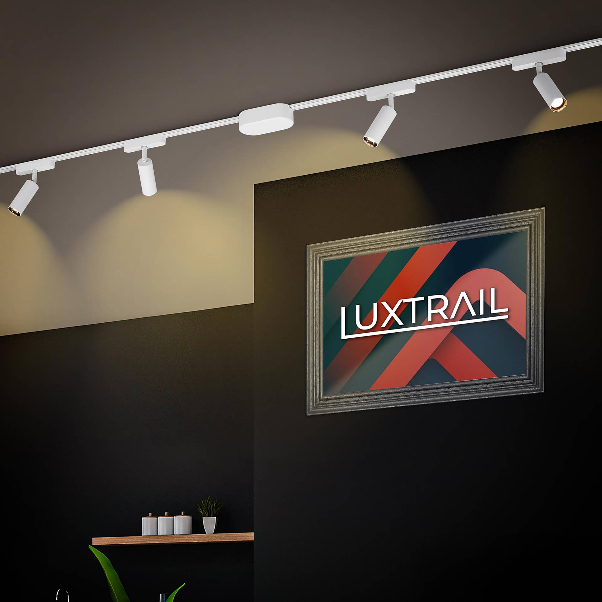 home24 LED Schienensystem Luxtrail Starterset Ø 0cm Weiß/Weiß Material: Metall Metallart: Aluminium Oberfläche Metall: Pulverbeschichtet LED-Platine home24 LED Schienensystem Luxtrail Starterset Ø 0cm Weiß/Weiß Material: Metall Metallart: Aluminium Oberfläche Metall: Pulverbeschichtet LED-Platine von home24