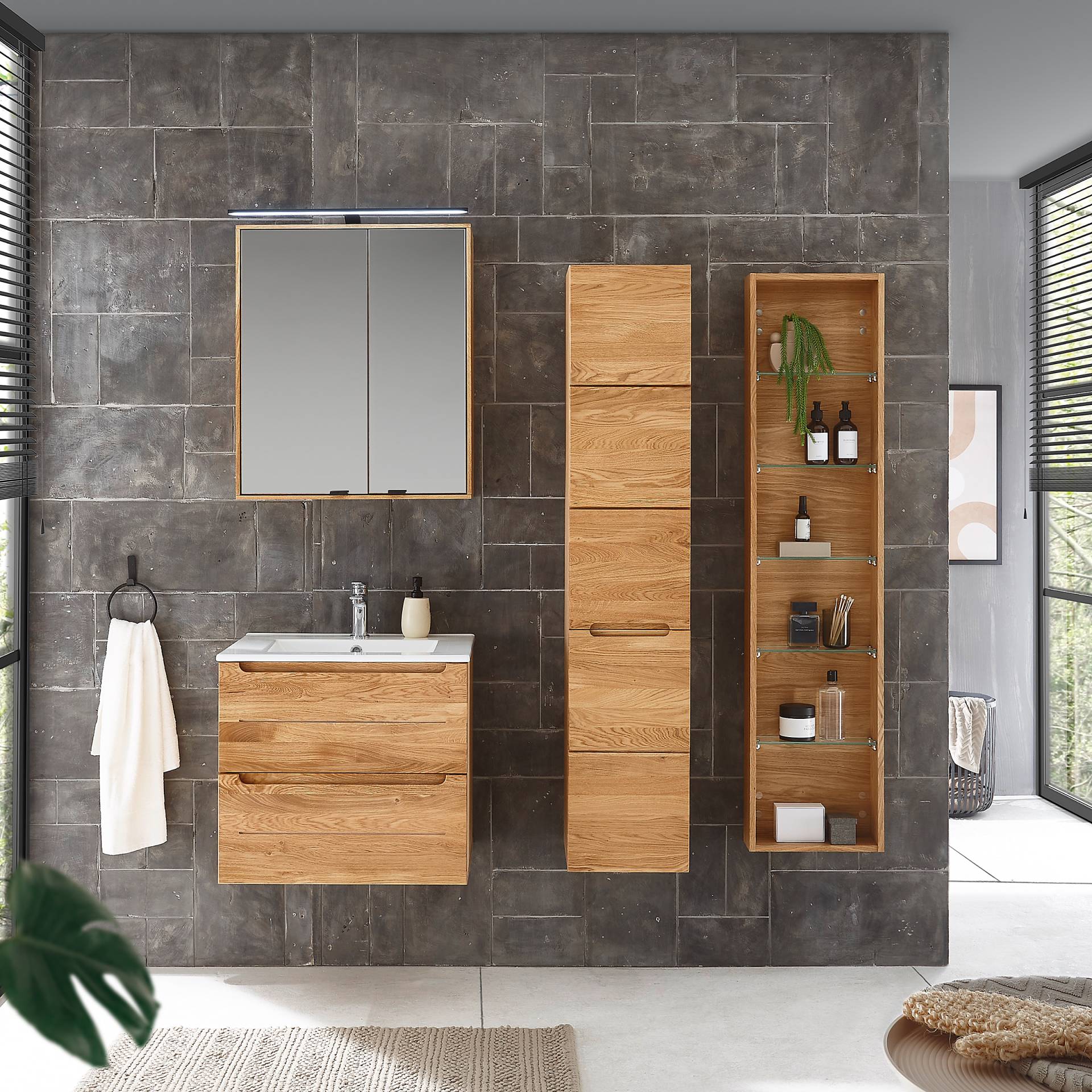 home24 Massiver Hochschrank 30 x 150 x 35cm Braun home24 Massiver Hochschrank 30 x 150 x 35cm Braun von home24