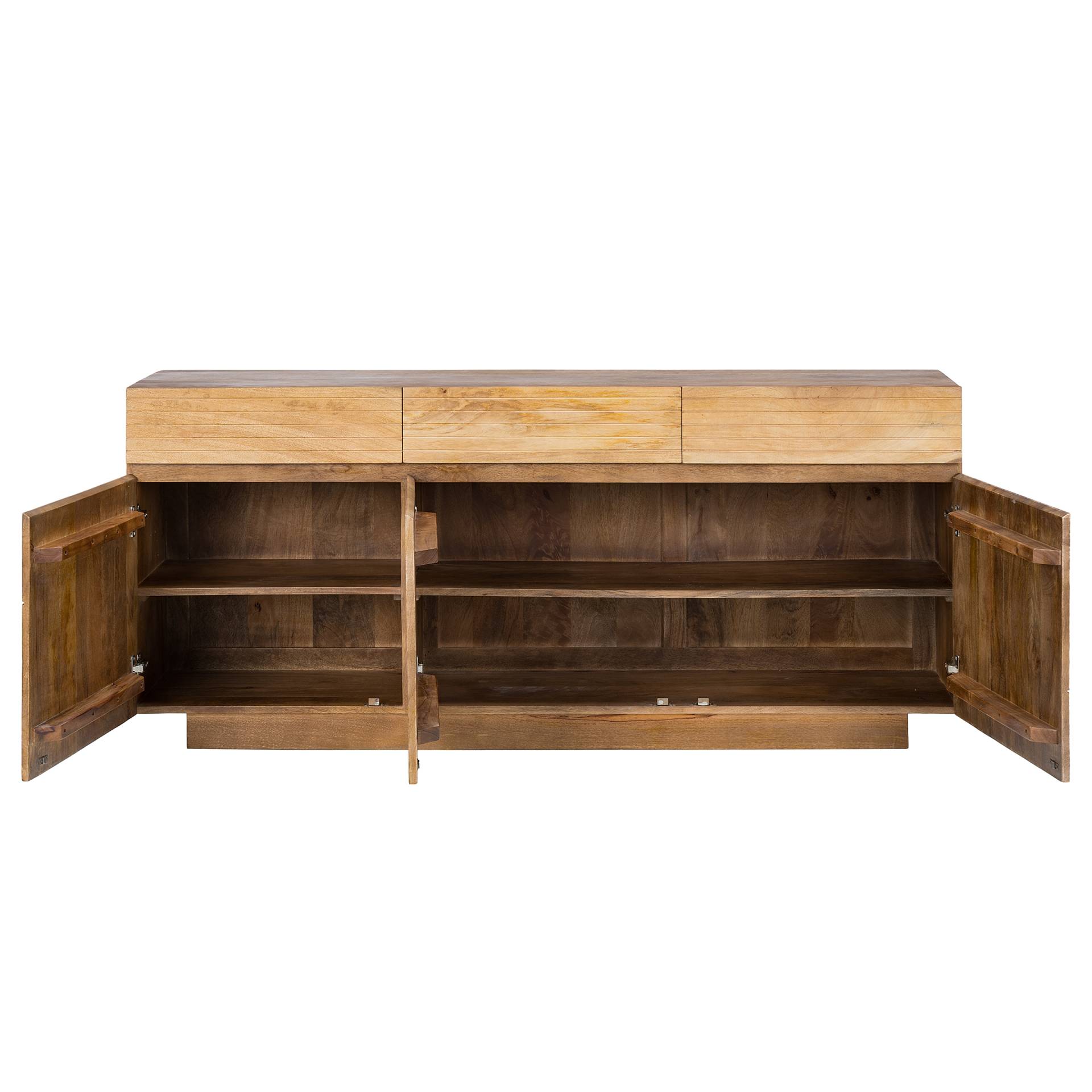 home24 Massives Sideboard REXXIE 3 Türen 170 x 77 x 40cm Braun home24 Massives Sideboard REXXIE 3 Türen 170 x 77 x 40cm Braun von home24