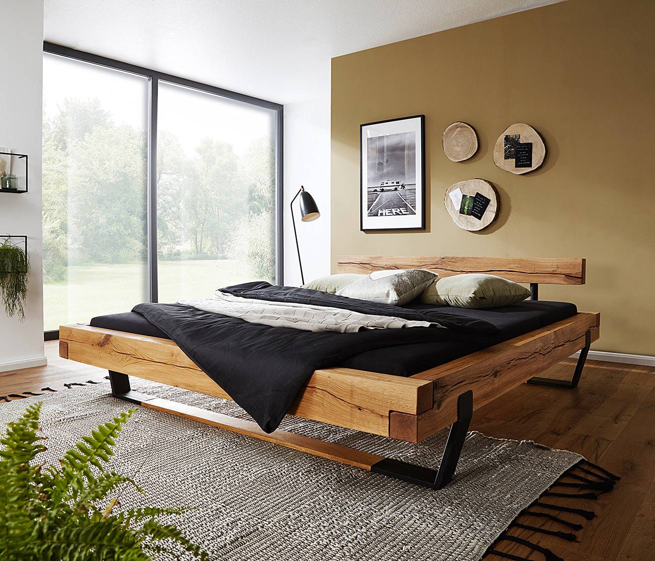 home24 Massivholzbett 140 x 200cm Massivholz Eiche, geölt Braun Eiche home24 Massivholzbett 140 x 200cm Massivholz Eiche, geölt Braun Eiche von home24