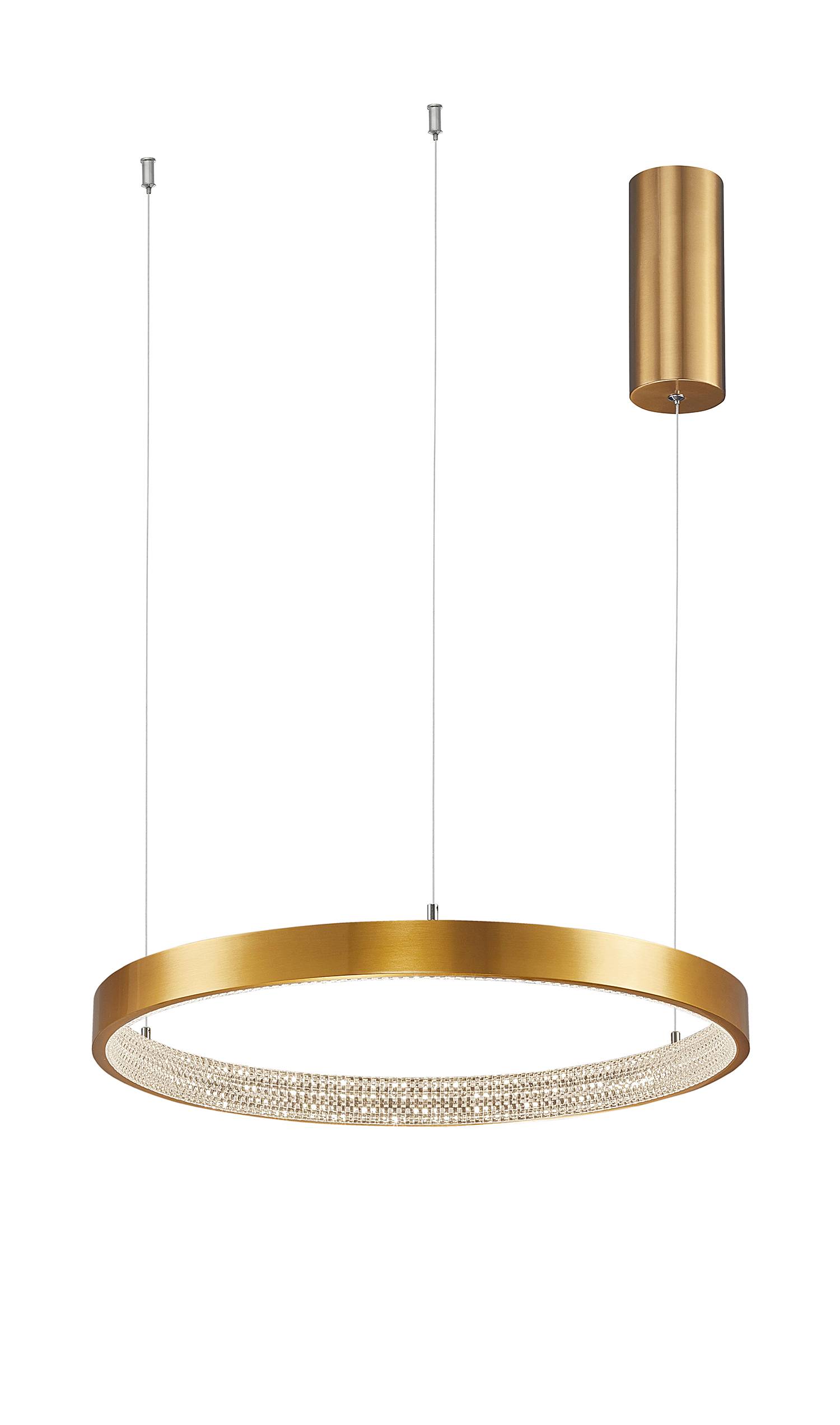 home24 Pendelleuchte Preston Typ A Ø 40cm Gold/Gold Kabel ABS, Fassung ABS, Baldachin Aluminium, Gehäuse Leuchte Aluminium Nicht austauschbare LEDs home24 Pendelleuchte Preston Typ A Ø 40cm Gold/Gold Kabel ABS, Fassung ABS, Baldachin Aluminium, Gehäuse Leuchte Aluminium Nicht austauschbare LEDs von home24