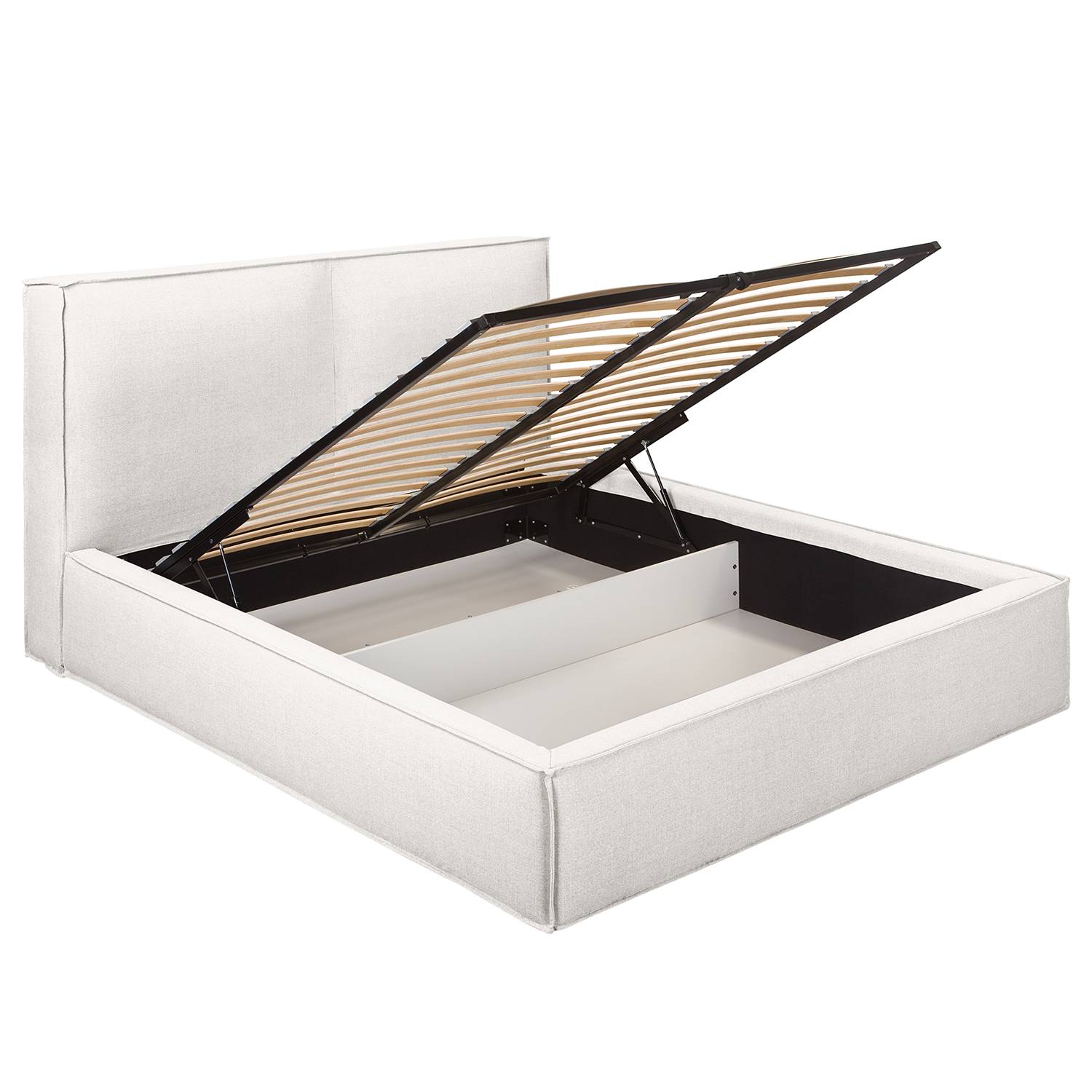 home24 Polsterbett 140 x 200cm Flachgewebe Drems Beige ohne Matratze 1 Bettkasten 150 cm home24 Polsterbett 140 x 200cm Flachgewebe Drems Beige ohne Matratze 1 Bettkasten 150 cm von home24