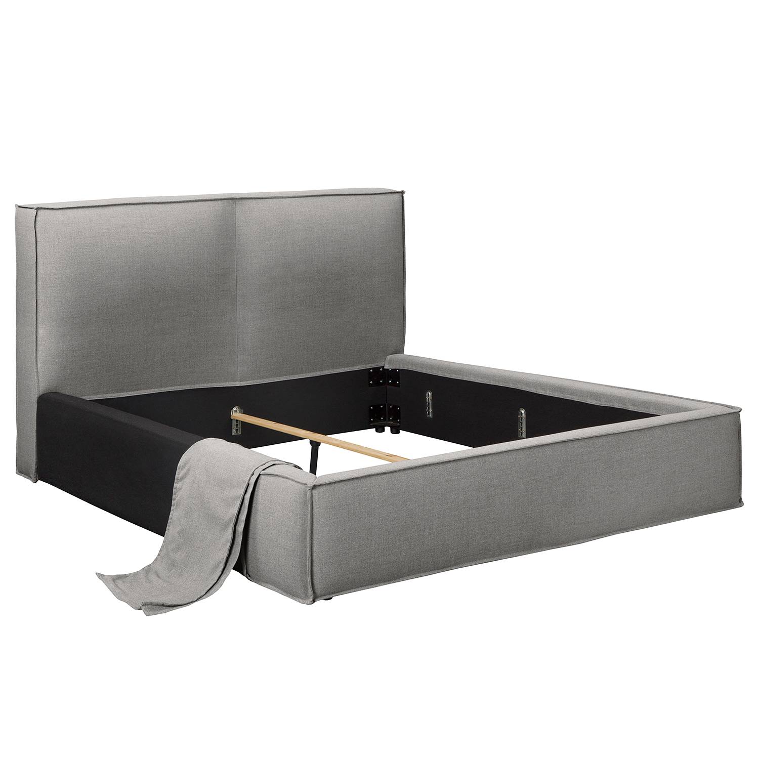 home24 Polsterbett 180 x 200cm Flachgewebe Drems Grau ohne Matratze Kein Bettkasten 150 cm home24 Polsterbett 180 x 200cm Flachgewebe Drems Grau ohne Matratze Kein Bettkasten 150 cm von home24