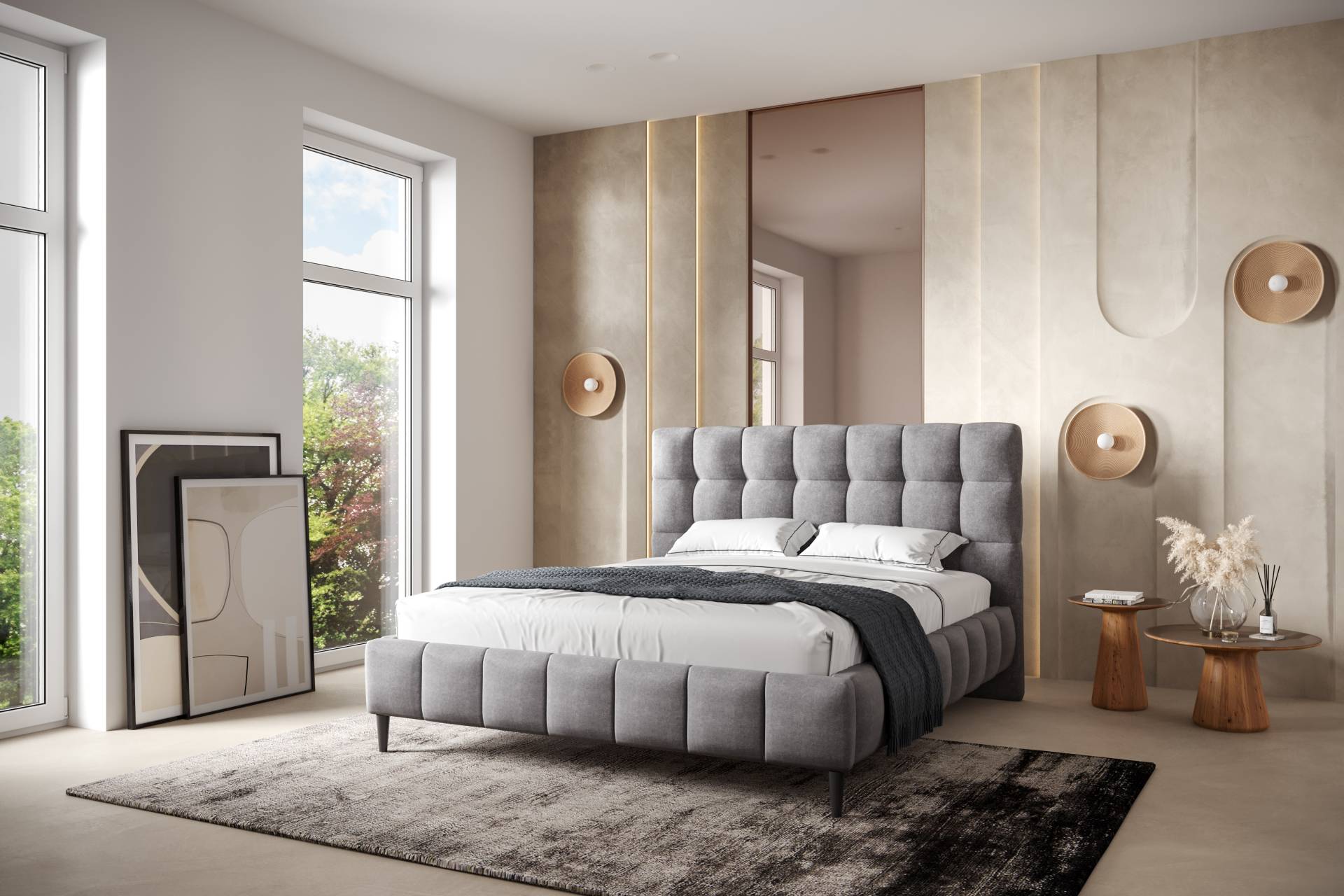home24 Polsterbett Bayless mit Bettkasten 180 x 200cm Microfaser Braun/Grau/Taupe home24 Polsterbett Bayless mit Bettkasten 180 x 200cm Microfaser Braun/Grau/Taupe von home24