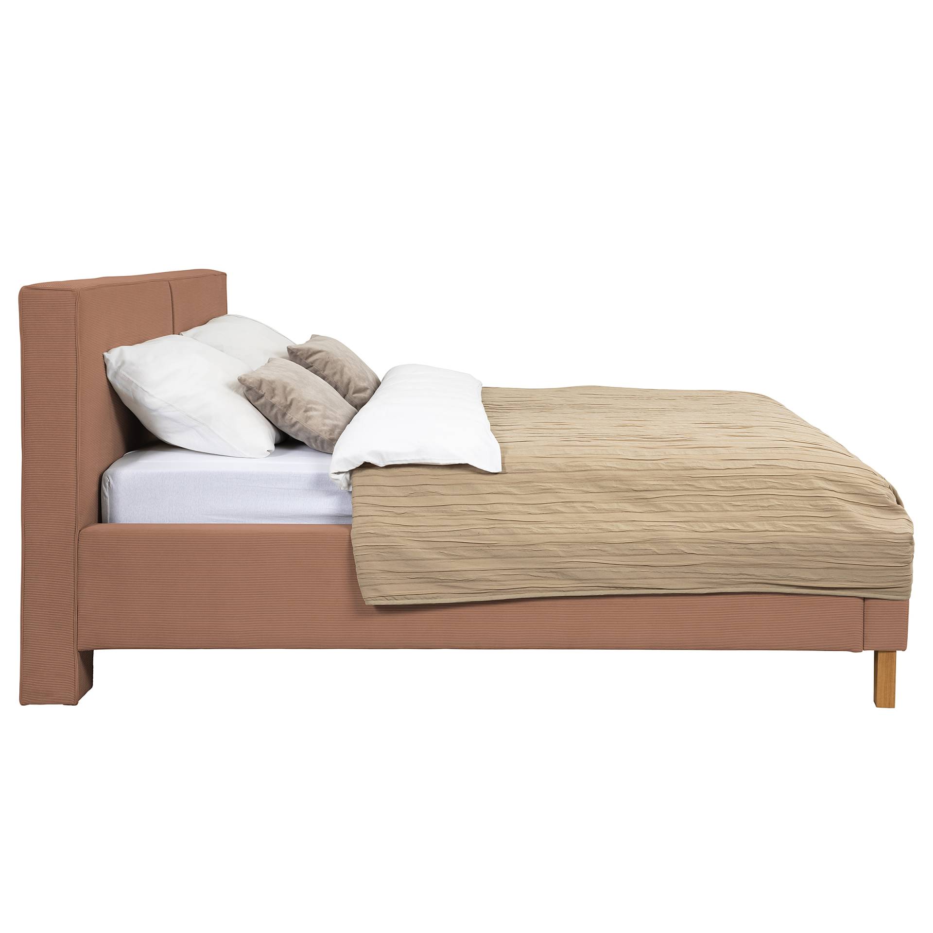 home24 Polsterbett Miilet 140 x 200cm Cordstoff Onika Orange/Braun ohne Lattenrost & Matratze home24 Polsterbett Miilet 140 x 200cm Cordstoff Onika Orange/Braun ohne Lattenrost & Matratze von home24