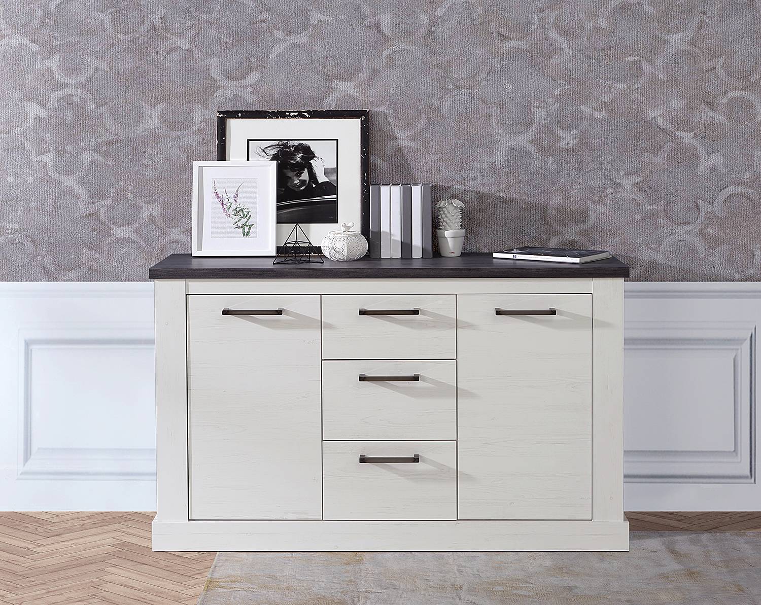 home24 Sideboard 140 cm Typ A 141 x 90 x 41cm Weiß home24 Sideboard 140 cm Typ A 141 x 90 x 41cm Weiß von home24
