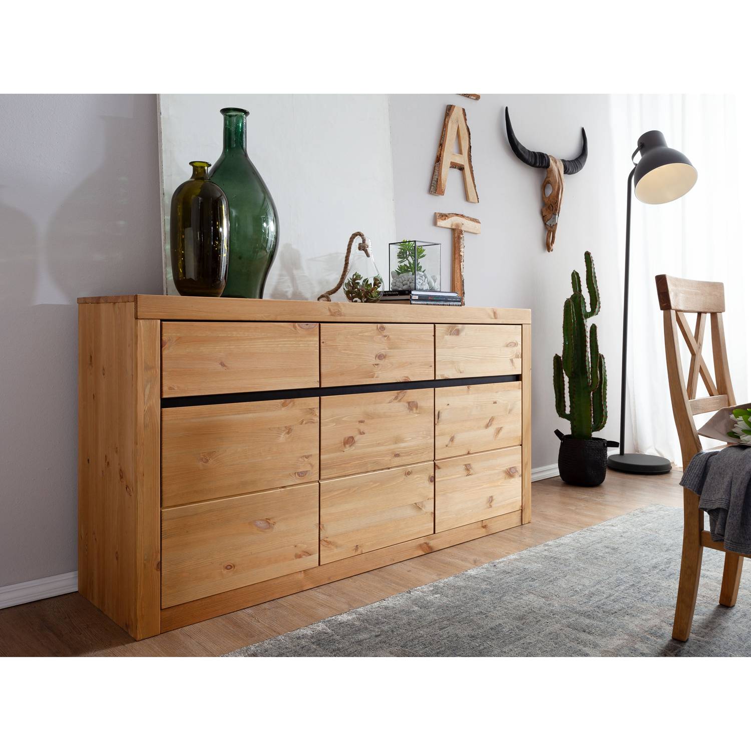 home24 Sideboard I 160 x 85 x 42cm Braun/Kiefer home24 Sideboard I 160 x 85 x 42cm Braun/Kiefer von home24
