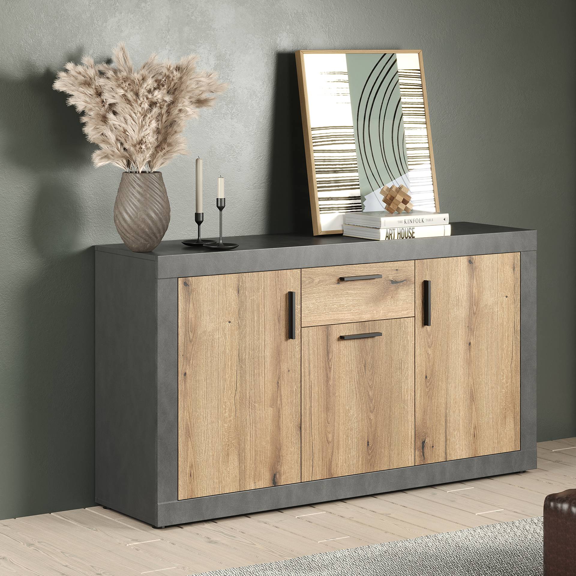 home24 Sideboard Salvada 149 x 83 x 40cm Schwarz home24 Sideboard Salvada 149 x 83 x 40cm Schwarz von home24