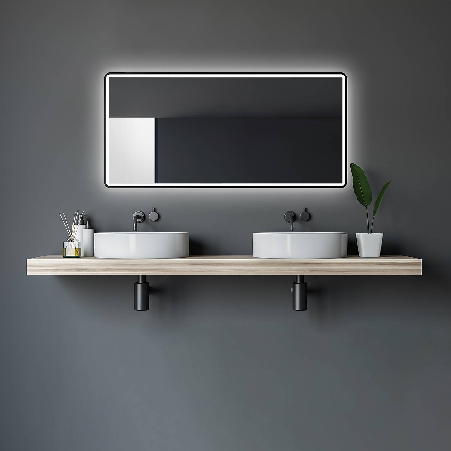 home24 Spiegel 120 x 70cm Beige/Schwarz Korpus: hochwertiger Aluminiumkorpus Spiegelglas 120 x 70cm home24 Spiegel 120 x 70cm Beige/Schwarz Korpus: hochwertiger Aluminiumkorpus Spiegelglas 120 x 70cm von home24