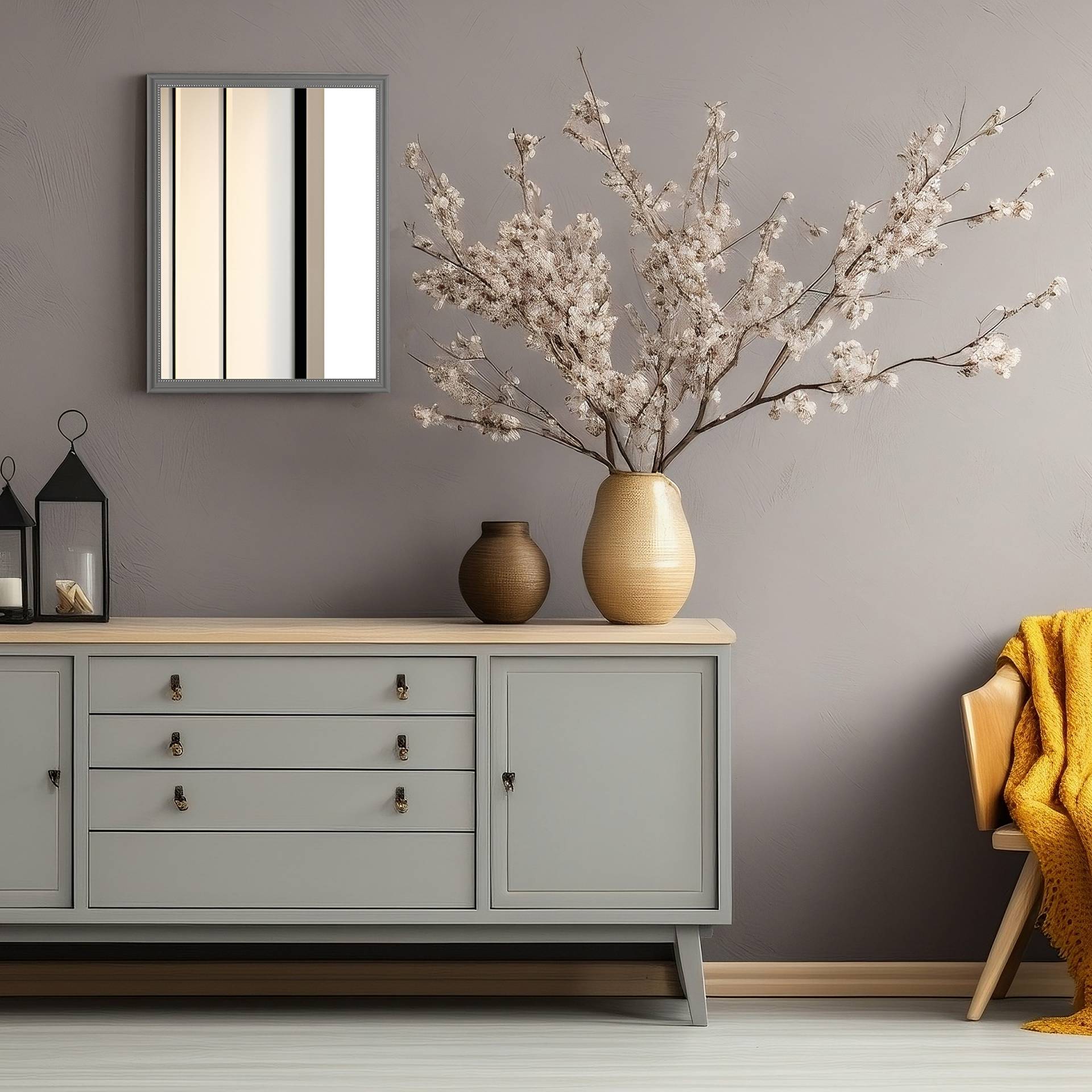 home24 Spiegel Nandru 45 x 34 x 1cm Grau/Grau Rahmen: Kunststoff 45 x 34 x 1cm home24 Spiegel Nandru 45 x 34 x 1cm Grau/Grau Rahmen: Kunststoff 45 x 34 x 1cm von home24