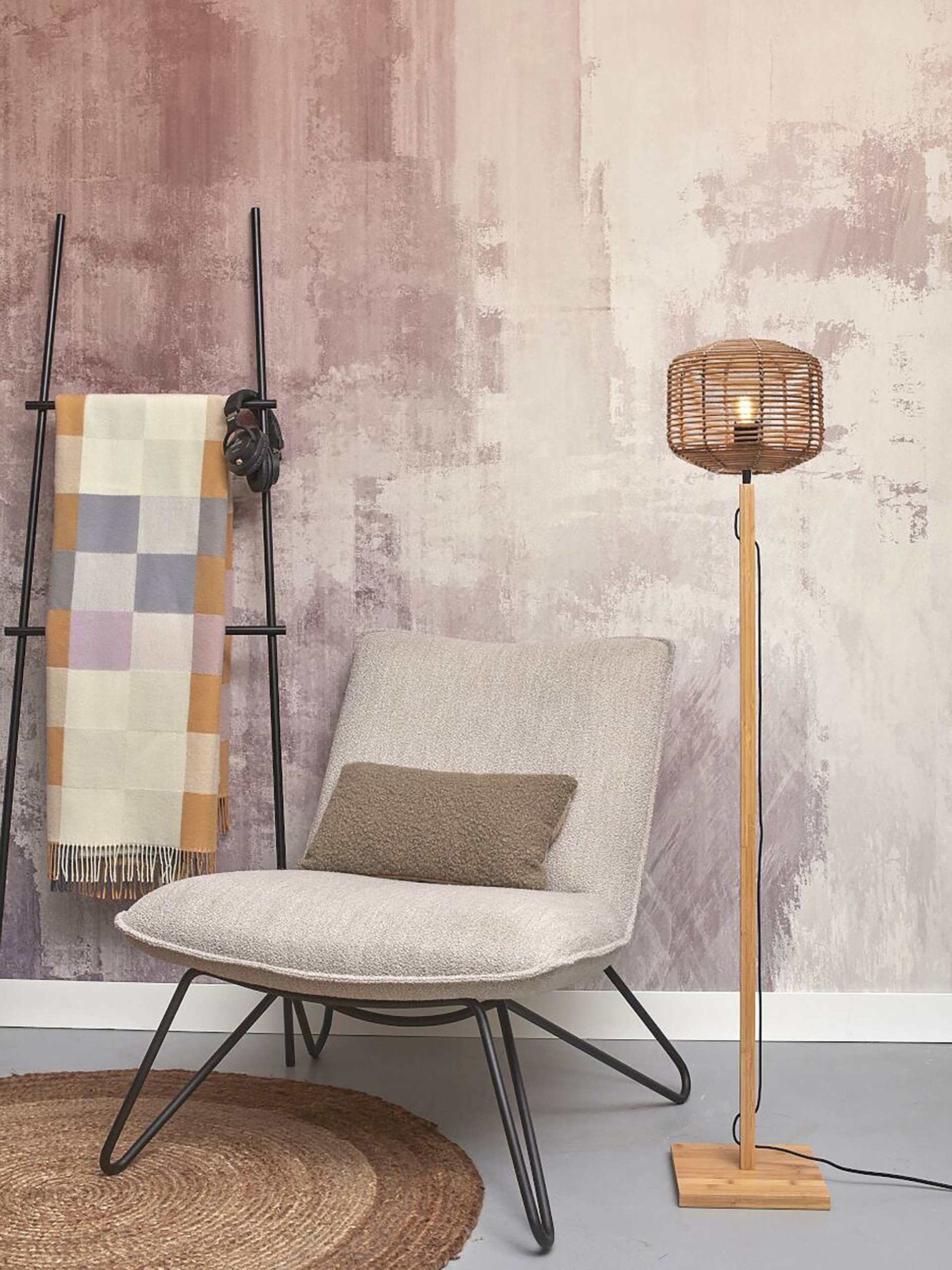 home24 Stehleuchte Tanami Ø 25cm Beige/Beige Material: Naturfaser Naturfaserart: Rattan E27 home24 Stehleuchte Tanami Ø 25cm Beige/Beige Material: Naturfaser Naturfaserart: Rattan E27 von home24