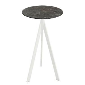 home24 Stehtisch Idomi rund B Tischplatte: Holzverbundplatte, melaminbeschichtet Gestell: Edelstahl, pulverbeschichtet Ø 70cm Multicolor/Marmor Grau home24 Stehtisch Idomi rund B Tischplatte: Holzverbundplatte, melaminbeschichtet Gestell: Edelstahl, pulverbeschichtet Ø 70cm Multicolor/Marmor Grau von home24