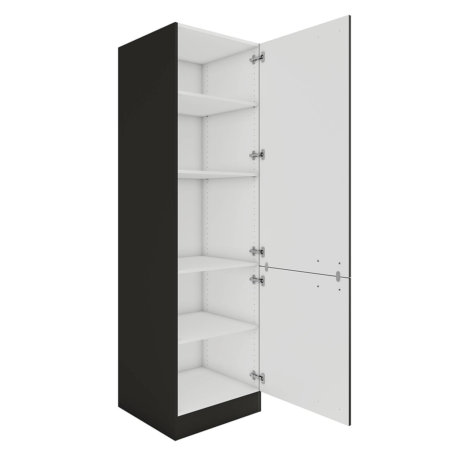 home24 Vorratsschrank 60 cm 60 x 207 x 60cm Grau/Matt Anthrazit home24 Vorratsschrank 60 cm 60 x 207 x 60cm Grau/Matt Anthrazit von home24