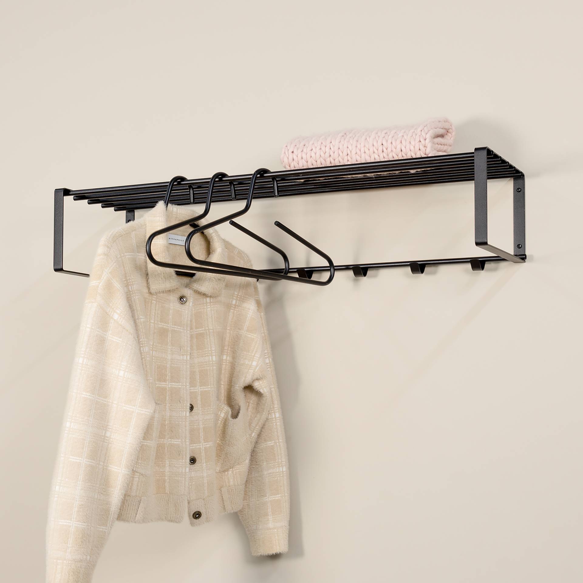 home24 Wandgarderobe Welbeck - 100 cm 100 x 19 x 29cm Schwarz/Schwarz home24 Wandgarderobe Welbeck - 100 cm 100 x 19 x 29cm Schwarz/Schwarz von home24