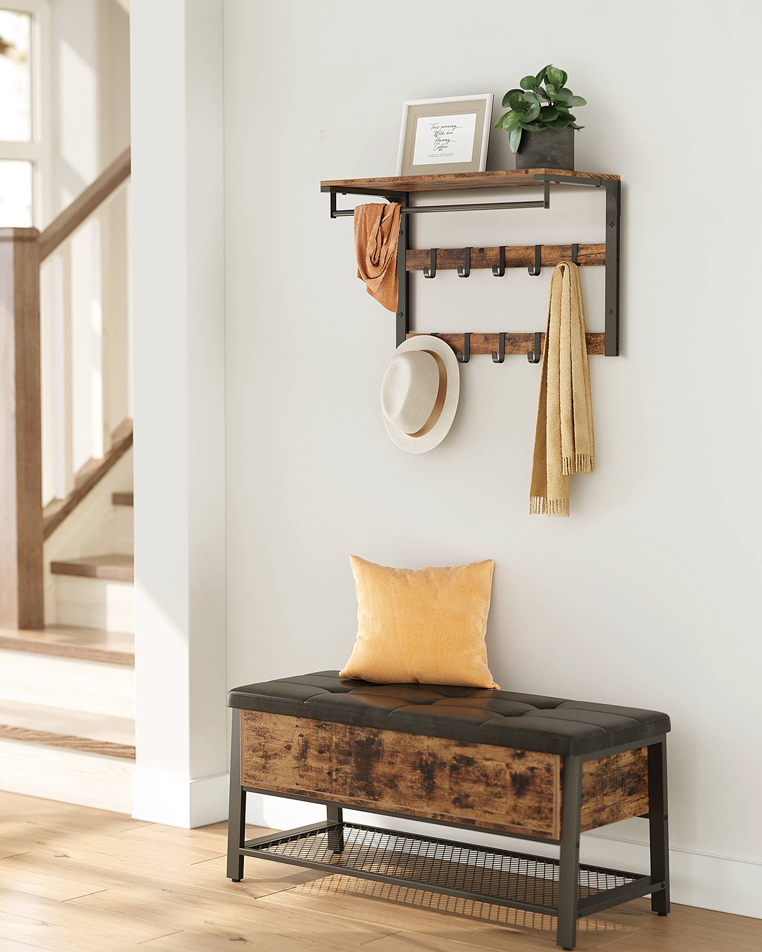 home24 Wandgarderobe Zedawa Typ A 65 x 42 x 30cm Braun home24 Wandgarderobe Zedawa Typ A 65 x 42 x 30cm Braun von home24