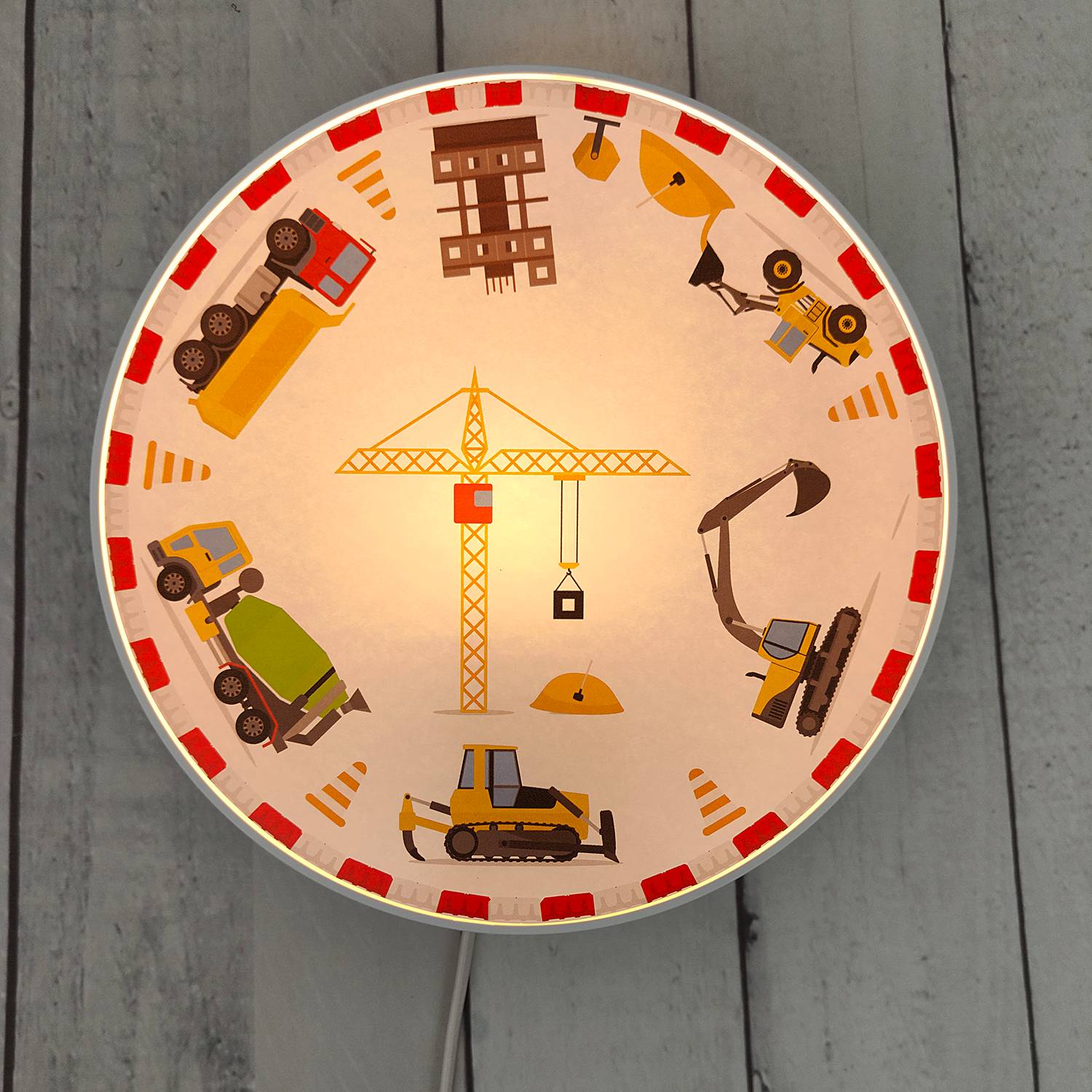 home24 Wandleuchte Baustelle Round Multicolor Polycarbonat 25 x 8 x 25cm home24 Wandleuchte Baustelle Round Multicolor Polycarbonat 25 x 8 x 25cm von home24