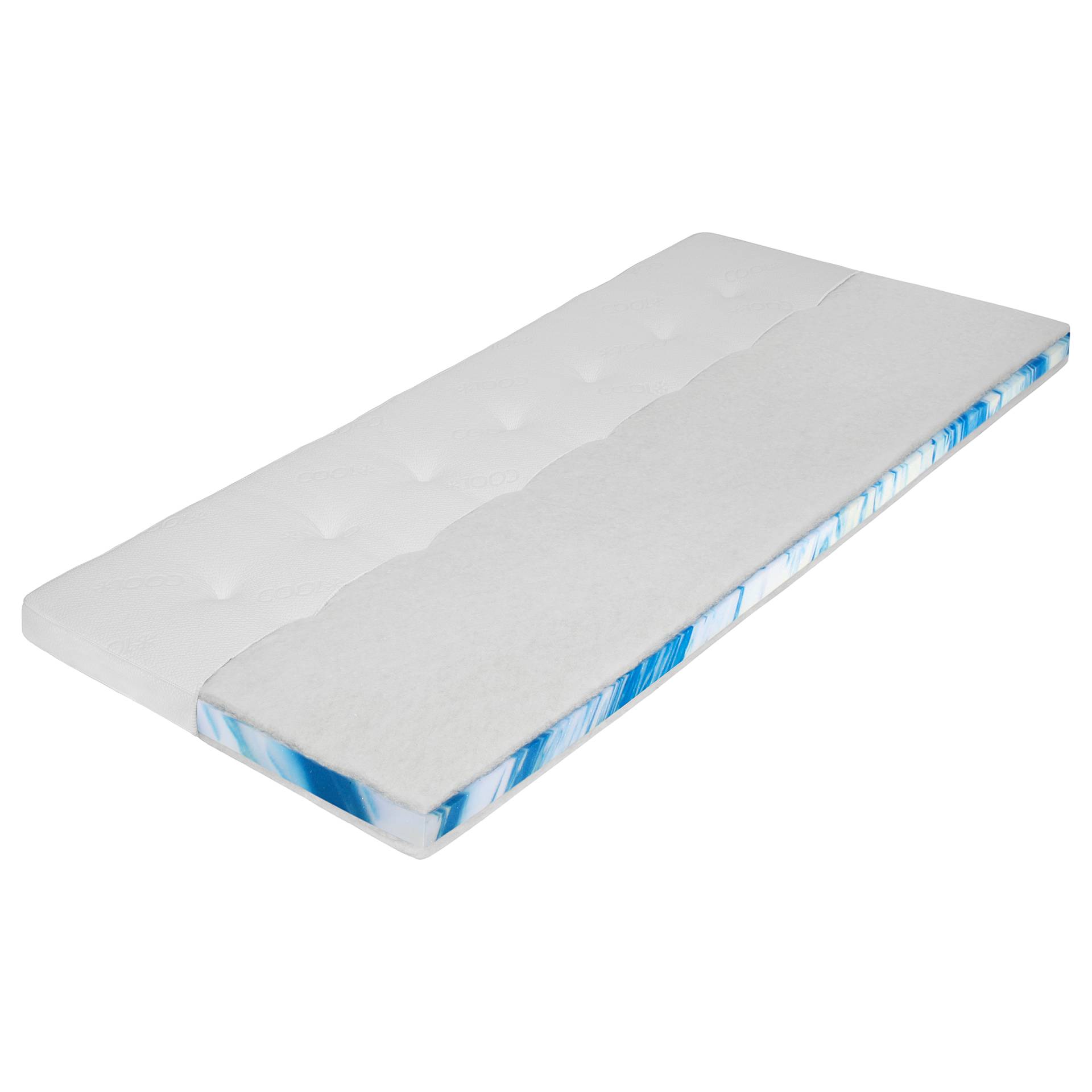 home24 Wende-Gelschaumtopper Duport 90 x 200cm Polyester Weiß home24 Wende-Gelschaumtopper Duport 90 x 200cm Polyester Weiß von home24
