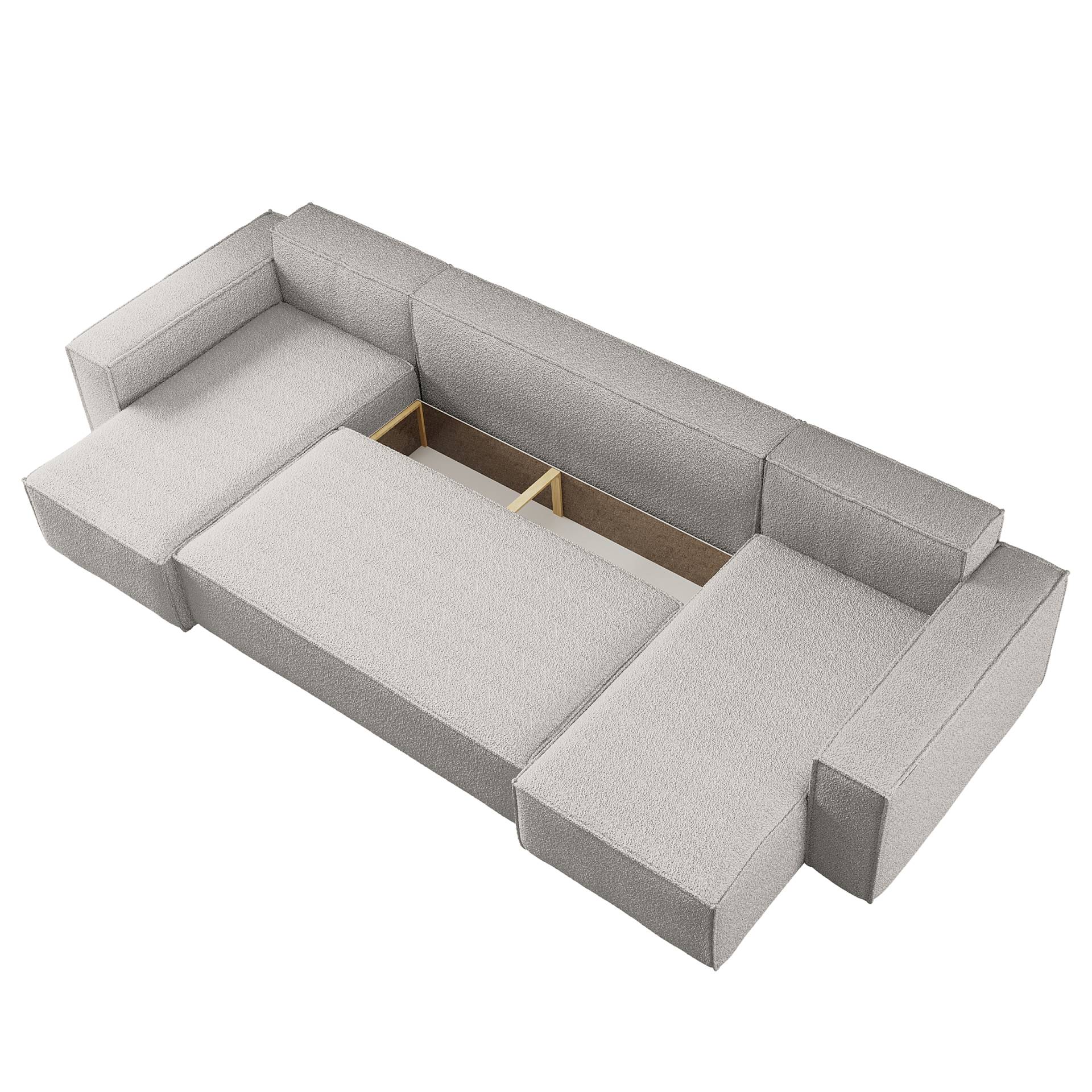 home24 Wohnlandschaft Grau Teddystoff Quila 312 x 82 x 145cm Longchair beidseitig montierbar Modern home24 Wohnlandschaft Grau Teddystoff Quila 312 x 82 x 145cm Longchair beidseitig montierbar Modern von home24