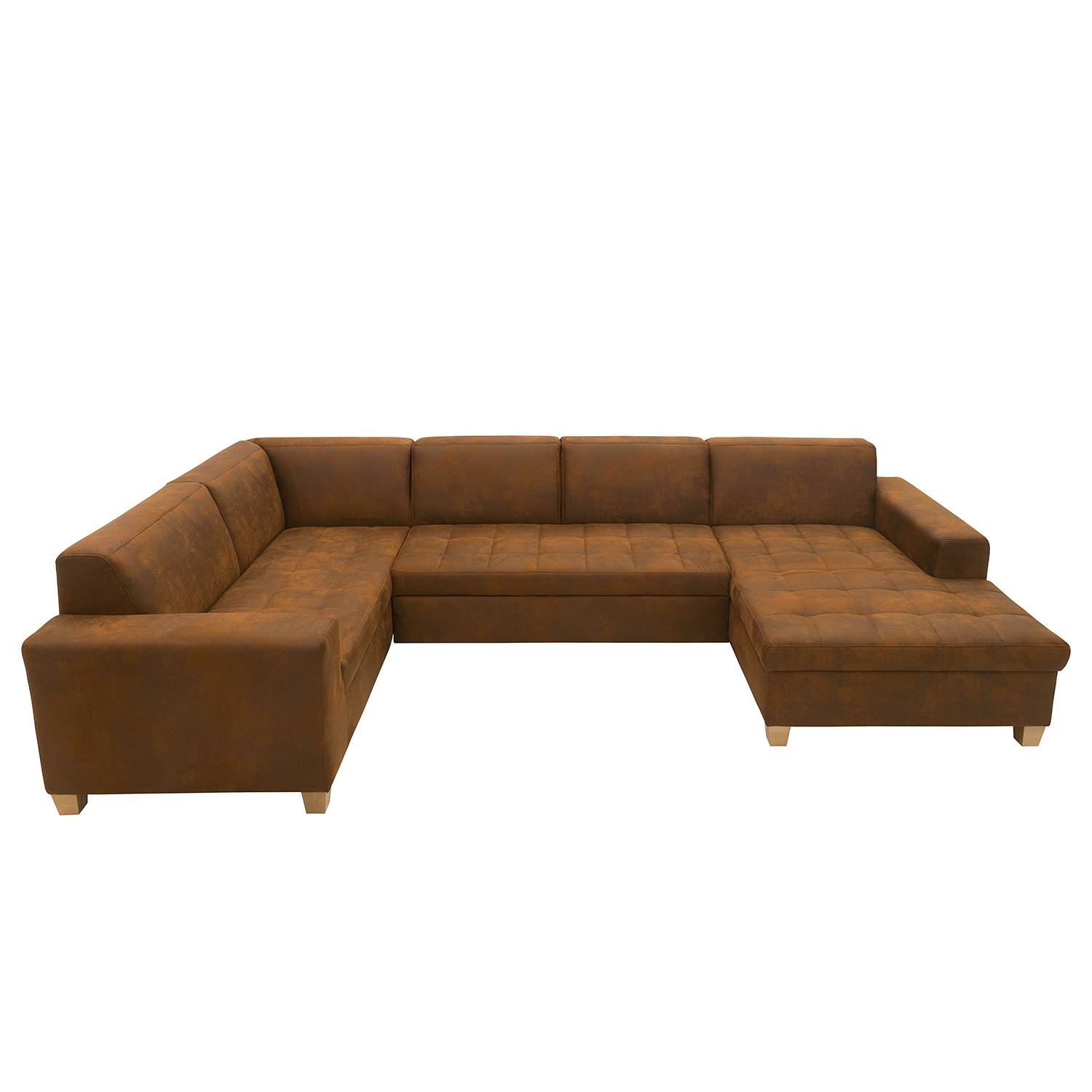 home24 Wohnlandschaft Roblin Grau Microfaser Medea 333 x 80 x 199cm Longchair davorstehend rechts / Ottomane links Keine Funktion Natur home24 Wohnlandschaft Roblin Grau Microfaser Medea 333 x 80 x 199cm Longchair davorstehend rechts / Ottomane links Keine Funktion Natur von home24