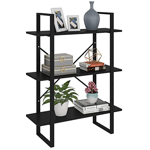 homiuse BüCherregal 80x30x105 cm Schwarz Schmal Kleines Regal Lagerregal Kinderregal Leiterregal Metallregal Regal Regal Schmales Regal KüChenregal Einfach Zu Montieren von homiuse