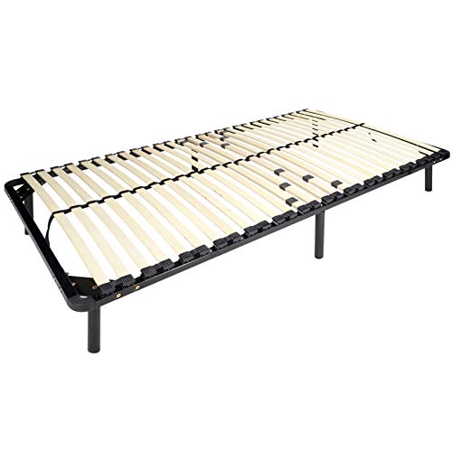 i-flair® Metallbett Lattenrost 80x200 cm, Gästebett auf Füßen mit Stauraum - für alle Matratzen und Betten geeignet von i-flair