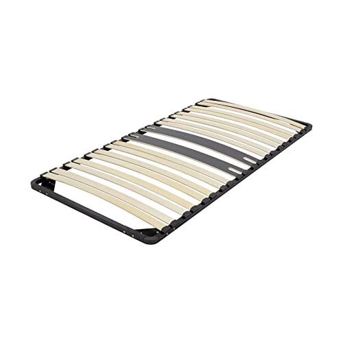 i-flair Lattenrost 90x200 cm, Lattenrahmen Ergo IF28 aus stabilem Metall - für alle Betten geeignet von i-flair