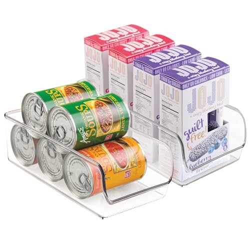 iDesign 56930M2EU Linus Aufbewahrungsboxen für Kühlschrank Gefrierschrank Küche, 2 Stück, 27,94 x 13,97 x 8,89 cm, Durchsichtig, Plastik, Clear von InterDesign