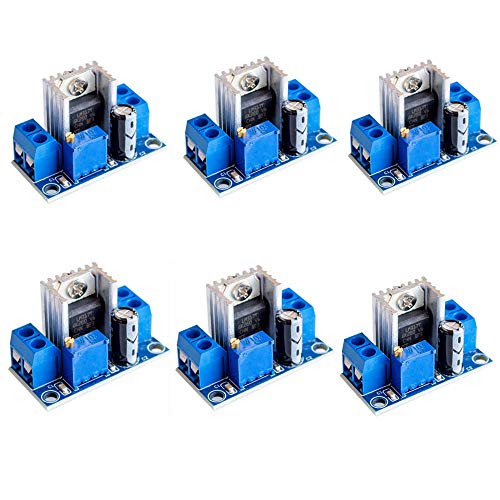 iHaospace 6 Pcs LM317 DC-DC Converter Buck Step Down Module Linear Regulator Adjustable Voltage Regulator Power Supply von iHaospace