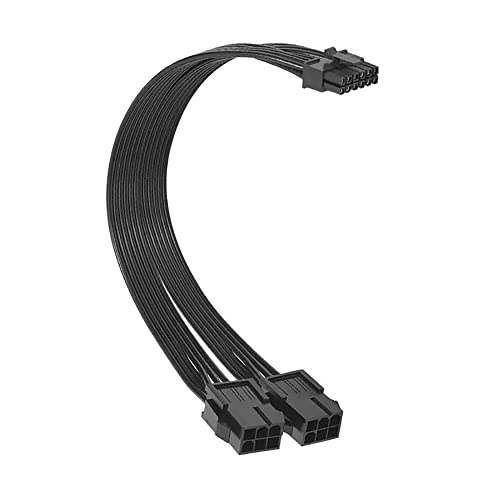 iHaospace Dual PCI-E 6 Pin to 12 Pin GPU Power Adapter Cable for RTX 30 Series, GPU Power Extension Cable 30CM,Video Card Power Cable Connector von iHaospace