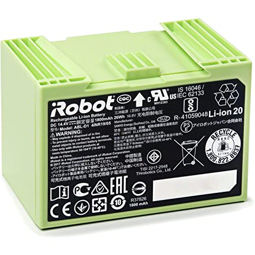 iRobot Originalteile - Roomba Lithium-Ionen-Akku, 1800 mAh, Kompatibel mit Roomba Combo j5/+, i5/+, i8/+ und Roomba e-, i-Serien, 4624864, Grün von iRobot