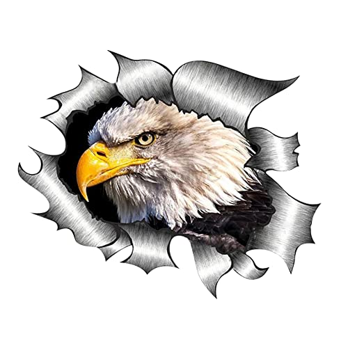 iSpchen Autoaufkleber 3D Adler Aufkleber Personalisierte Racing Sticker Auto Karosserie Stoßstangen Kratzaufkleber Styling Dekoration Aufkleber Wandaufkleber,15 * 15cm von iSpchen