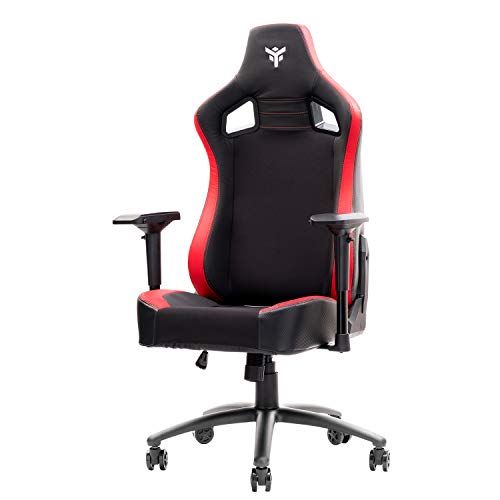 iTek Gaming Chair Scout PM30, Polyvinylchlorid, Schwarz-Rot, Normale von iTek
