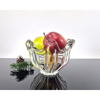 Vintage Kristallschale Schale Edel Obstschale Konfektschale Deko Home Dekor Ibkas Glas von ibkas