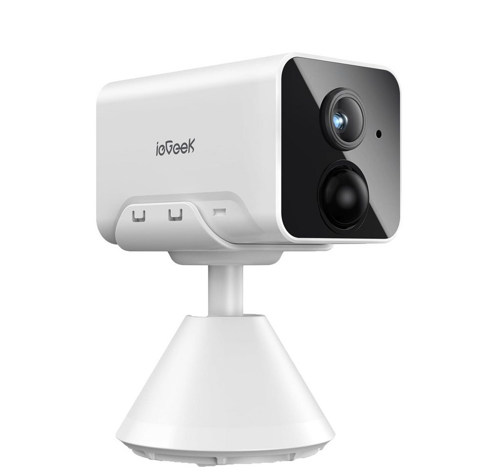 ieGeek Überwachungskamera Innen Akku WLAN HD 1080P Kabellos Kamera Überwachungskamera (drinnen, Innen, 2.4GHz, WLAN Ip Kamera mit Nachtsicht, PIR Bewegungserkennung, Funktioniert mit Alexa, 2-Wege Audio Cloud/SD Storage,IP65, Alarmbenachrichtigung, Ereignisausgelöste/kontinuierliche Überwachung) von ieGeek