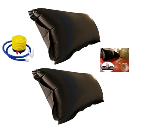 Fetish Lack Kopfkissen Kissenbezug Wasserdicht Sex Game Bett Für Paare Dicke 0,18 mm PVC (80 * 50cm schwarz) 1 Paar von illuevagrun