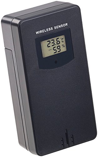 infactory Zubehör zu Thermometer WiFi: Funk-Außensensor mit LCD-Display für WLAN-Funk-Wetterstation FWS-Serie (Wetterstation mit Barometer, Wetterstation mit Funksensor, Wireless Sensor) von infactory