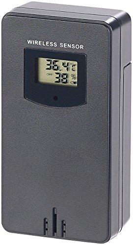 infactory Zubehör zu Thermometer mit App: Funk-Außensensor für FWS-350.bt & FWS-330.bt, IPX4, 60 m Reichweite (Hygrometer mit Funk-Außensensor, Datenlogger mit Außensensor, Wetterstation Sensor) von infactory