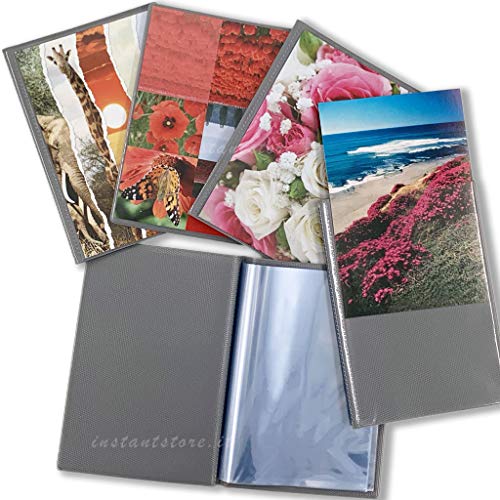 instantstore 10 Fotoalbum mit Einstecktaschen, 11 x 16 cm, personalisierbar, Vorderseite, weiches Einband, 10 Stück, insgesamt 400 Fotos von instantstore