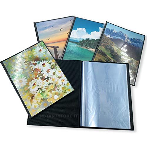 instantstore 12 Fotoalben 15 x 21 cm, Fotorahmen mit Taschen für 36 Fotos je (insgesamt 432 Fotos), weicher Einband mit Einsteckfächern, Set mit 12 Stück für Album 15 x 20 cm von instantstore