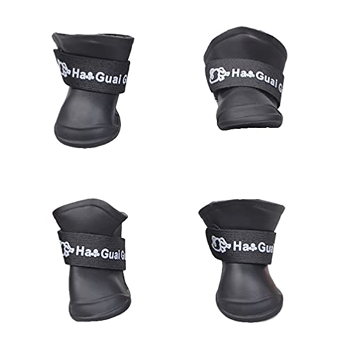 iplusmile Ausgestopfter Welpe wasserdichte Hundeschuhe Bonbonfarben Stiefel Schuhe Welpenschuhe Latex-überschuhe Für Regen Schneestiefel Für Haustiere Hundestiefel Stock Vier Jahreszeiten von iplusmile