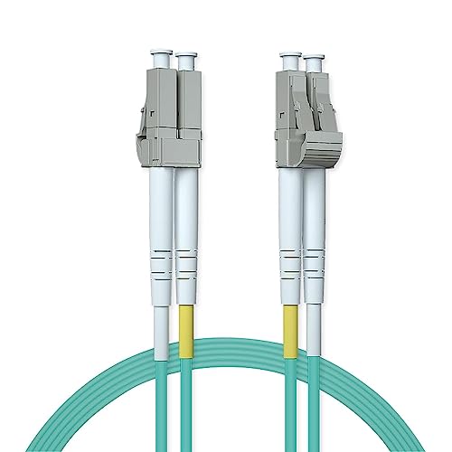 OM3 LC zu LC LWL Glasfaser Patchkabel 15m (49ft), Multimode Duplex 50/125 Glasfaserkabel für 10Gb/Gigabit SFP Transceiver, MEHRWEG von ipolex