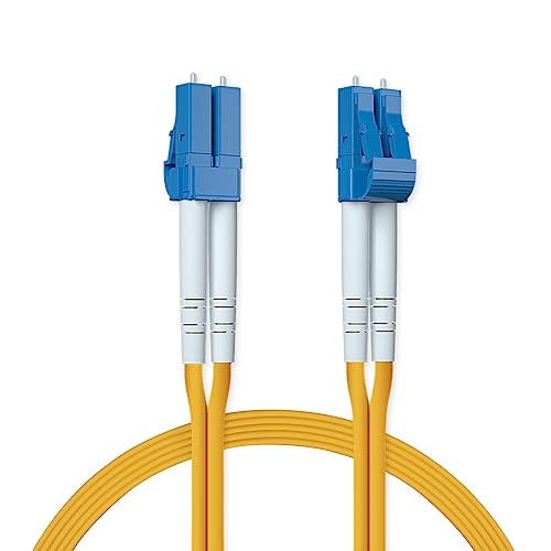 OS2 LC to LC Fibre Patch Cable 5m (16.5ft) - OS2 Leads Single Mode Duplex 9/125 Fiber Optic Cable (LSZH) for 1G/10Gb SFP+ Transceiver, Media Converter, 2 pack von ipolex