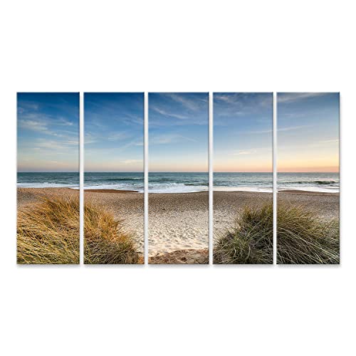 islandburner Bild auf Leinwand Weg Zum Meer Urlaubsfeeling Strand In Der Nähe Von Christchurch Natur Leinwandbild Wandbild Prime Bilder für Wohnzimmer etc. von islandburner