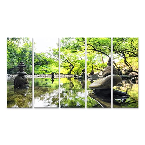 islandburner Bild auf Leinwand Zen Meditation Landschaft Ruhig Spirituell Natur Umgebung Stein Balance Bilder Wandbilder Poster von islandburner