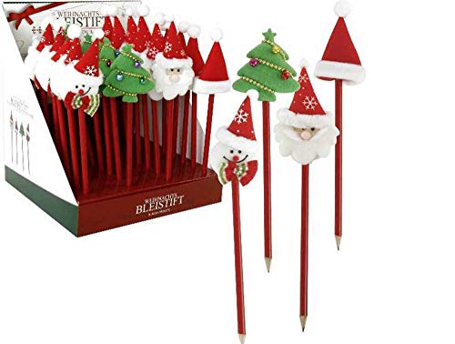 Bleistift Weihnachten 4er Set - Adventskalender, Wichtelgeschenk von itsisa