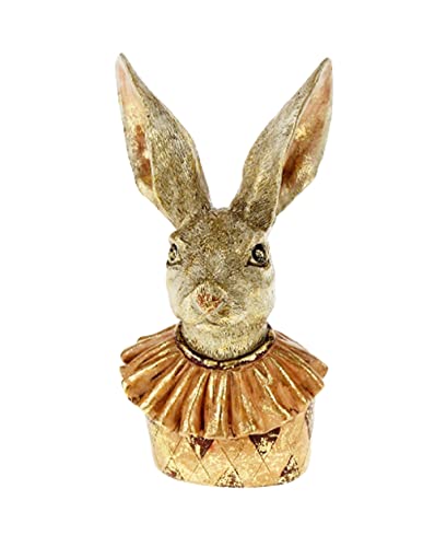 itsisa Dekofigur Büste Hase Heinzilein H: 22,5 cm - Frühlingsdeko, Kartenhalter, Deko Hase, Osterdeko, Osterhase, Ostern von itsisa