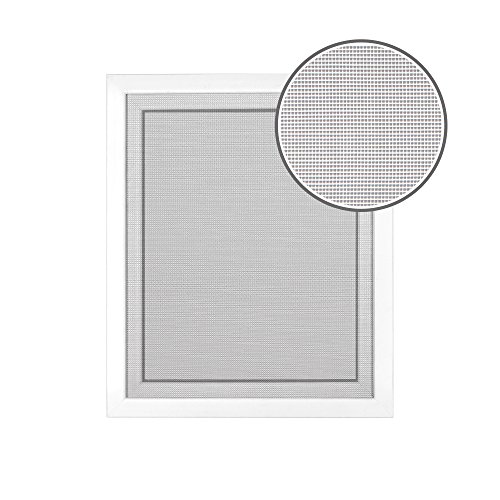 jarolift Fliegengitter Insektenschutz Fliegennetz für Fenster, ohne Bohren, Montage mit Klettband, Zuschneidbar, 130 x 150 cm, Weiß von jarolift